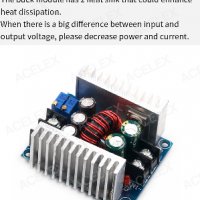 20А Dc Converter Понижаващо захранване с регулиране на тока DC/CC Adjustable  300W зарядно MPPT, снимка 6 - Друга електроника - 38077131