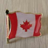 Метална значка-флаг от Канада, снимка 3 - Колекции - 43329251
