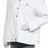 Бяло дънково яке , снимка 1 - Якета - 38050768