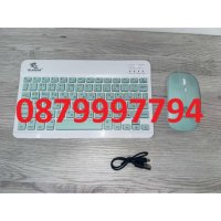 Bluetooth клавиатура и безжична мишка с безшумни бутони, снимка 2 - Клавиатури и мишки - 43580977