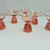 антикварен сервиз 53г стъклени чаши и гарафа , снимка 1 - Антикварни и старинни предмети - 27481168