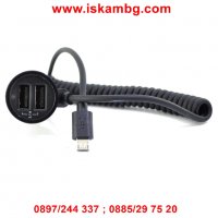 Зарядно за кола BELKIN 12V - 2 USB порта + Lightning кабел, 2.4A/12W, снимка 8 - Аксесоари и консумативи - 28440242