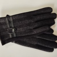 33 Мъжки ръкавици кашмир в тъмен цвят , снимка 2 - Ръкавици - 43317389