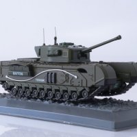 Churchill MK Великобритания танк 1944 - мащаб 1:43 на DeAgostini моделът е нов в блистер, снимка 2 - Колекции - 43966988