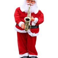 ПРОМО! ОГРОМЕН Дядо Коледа танцуващ със сензор за движение 180см, снимка 3 - Музикални играчки - 43105165