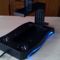 Playstation 4 PS4 VR докинг станция с лед осветление и зареждане, снимка 8 - PlayStation конзоли - 40142910
