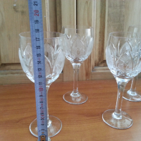 Кристални чаши, снимка 7 - Антикварни и старинни предмети - 36553643
