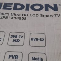 TV Smart MEDION 49" 4K Ultra HD Wi-Fi, снимка 2 - Телевизори - 36830038
