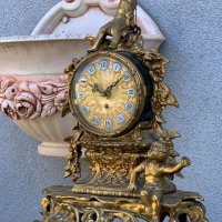 Каминен часовник в стил Барок от средата на 20в., снимка 2 - Други - 13545431