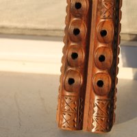 Двойна дървена свирка, снимка 2 - Духови инструменти - 44115429