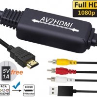 Преобразувател от HDMI към 3 Чинча Digital One SP00399 преходник HDMI - 3RCA, снимка 2 - Друга електроника - 36775807