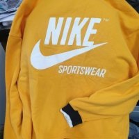 Nike Sportswear дамска жълта блуза овърсайз номер л м, снимка 5 - Блузи с дълъг ръкав и пуловери - 39571444