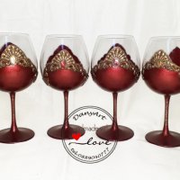Комплект 6 чаши за вино "Винтидж", снимка 1 - Чаши - 33592670