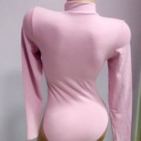 ПОСЛЕДЕН БРОЙ! розово боди с бикина S - българско производство, снимка 2 - Блузи с дълъг ръкав и пуловери - 26801985