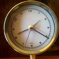 часовник за бюро луксозен дървен с будилник, Германия Бремен уникат, снимка 11 - Други - 16888395
