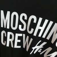 MOSCHINO CREW H&M Crewneck T-Shirt Мъжка тениска в отлично състояние, снимка 5 - Тениски - 33612352