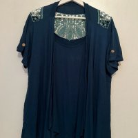 блуза с бродерия, снимка 1 - Блузи с дълъг ръкав и пуловери - 43169485