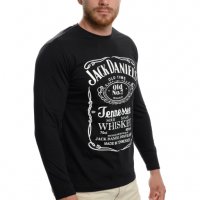 Нова мъжка блуза с дълъг ръкав и трансферен печат Джак Даниелс, уиски, снимка 5 - Блузи - 37700341
