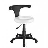 Козметичен стол - табуретка за педикюр Ergo 44/54 см - бяла/сива/зелена, снимка 4 - Педикюр и маникюр - 28044177