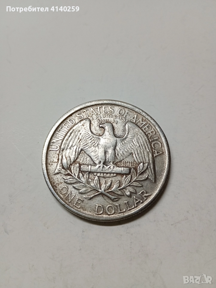 САЩ МОНЕТА 1 ДОЛАР 1865 Г , снимка 1