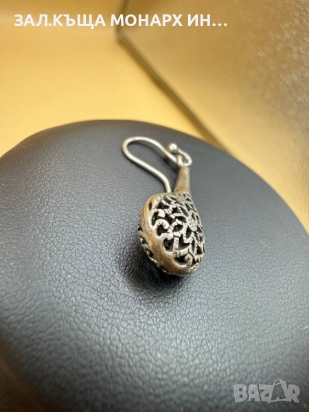 Сребърна обеца, снимка 1