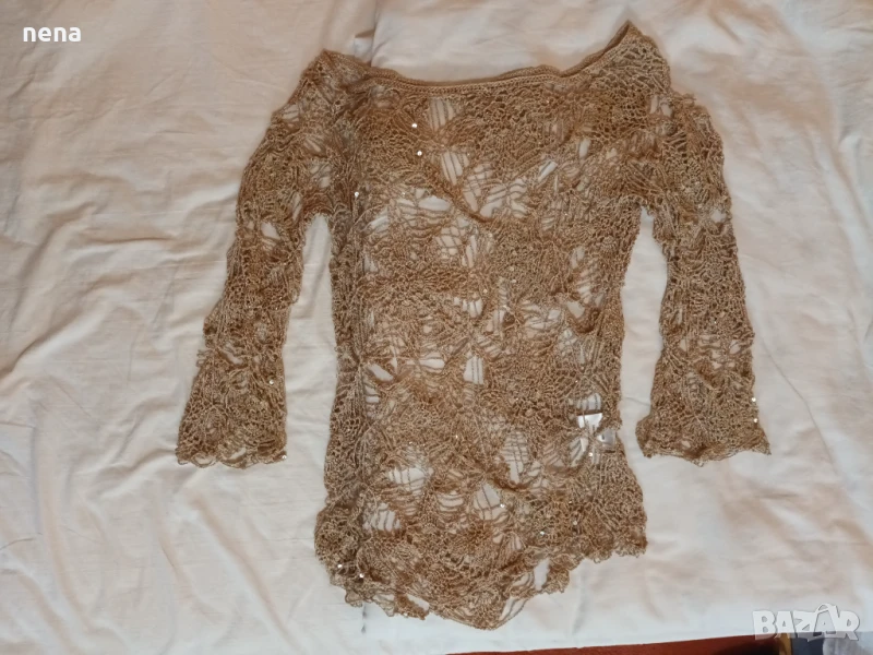Интересна мрежеста блуза, снимка 1
