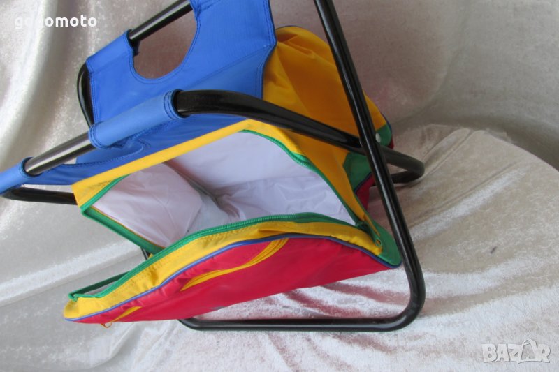 ХЛАДИЛНА мраз ЧАНТА + сгъваемо рибарско столче за къмпинг преносима табуретка, ултра леко, снимка 1