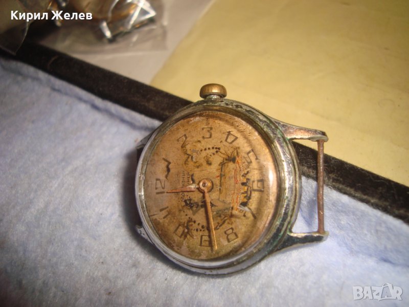 СПОРТИВНы СТАР РУСКИ МЕХАНИЧЕН РЯДЪК КОЛЕКЦИОНЕРСКИ МОДЕЛ ЧАСОВНИК СССР 22315, снимка 1