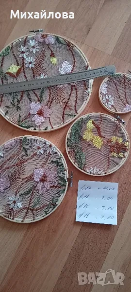 Дървени гергефи (обръчи) 4 бр, снимка 1