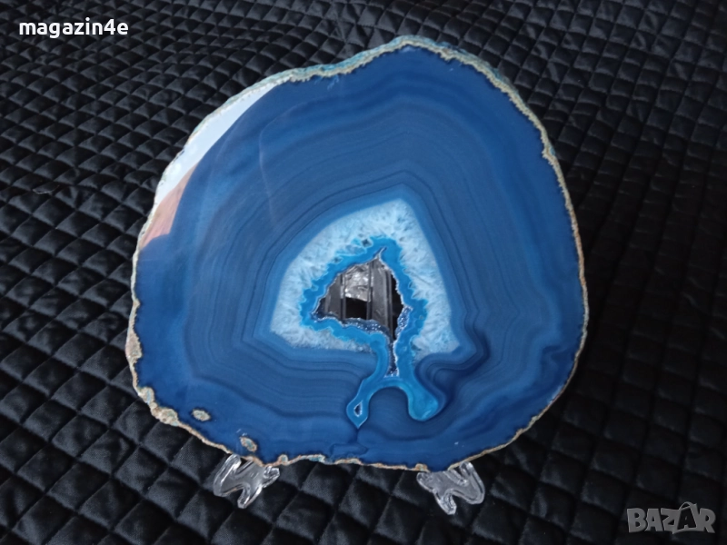 Голяма плочка от естествен ахат,скъпоценен камък за хармония и дълголетие,Родопи,Родопис,, снимка 1