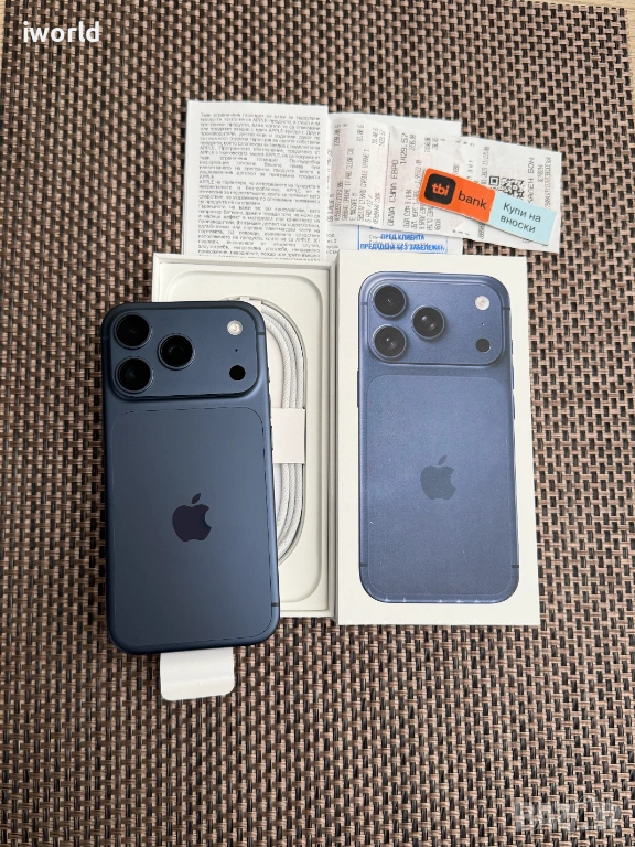 НОВ❗️ 24м Гаранция❗️ iPhone 17 Pro ❗️Лизинг от 43Е/мес ❗️ 256GB deep Blue , снимка 1