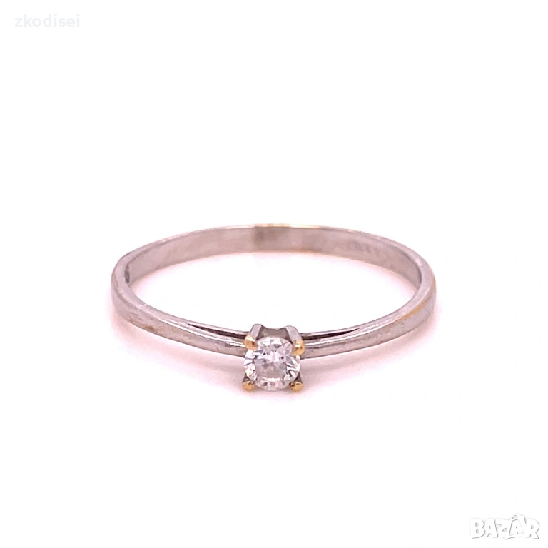 Златен дамски пръстен 1,87гр. размер:65 14кр. проба:585 модел:16958-1, снимка 1