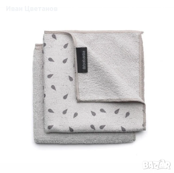 Комплект 2 броя микрофибърни кърпи,  Brabantia SinkSide Light Grey/ Dark Grey, снимка 1