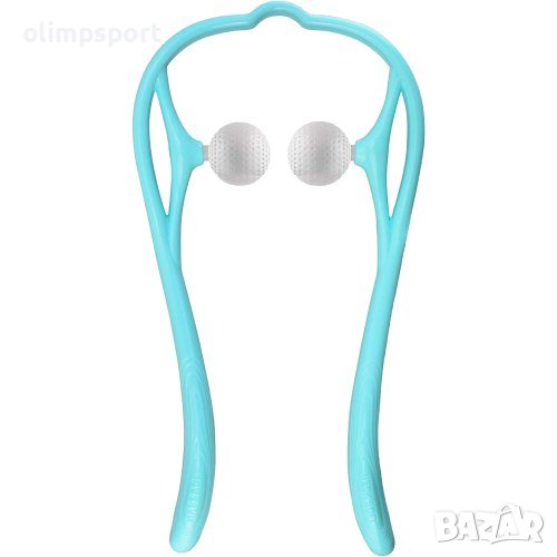 Ръчен масажор за врат с два кръгли и меки накрайника от двете страни, снимка 1