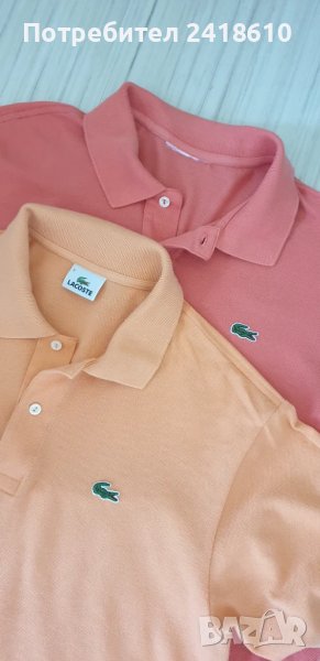 Lacoste Classic Fit  Pique Cotton Mens Size 5 - L   ОРИГИНАЛ! Мъжки Тениски - 2 Броя!, снимка 1
