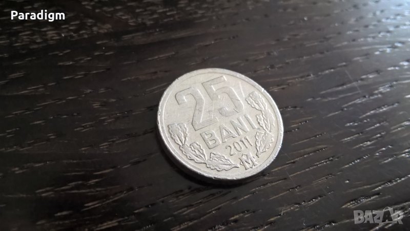 Монета - Молдова - 25 бани | 2011г., снимка 1