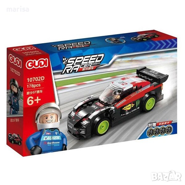 Конструктор спортни автомобили Gudi, тип лего, 4 вида - 10702, снимка 1