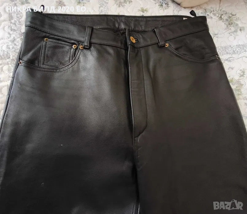 Мъжки панталон от естествена кожа, снимка 1