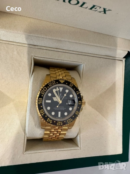 Златист Rolex GMT Master II, снимка 1