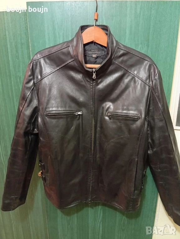 Оригинално Италианско яке Vera Pelle 100% кожа, Винтидж,мъжко size L ,отлично състояние, снимка 1