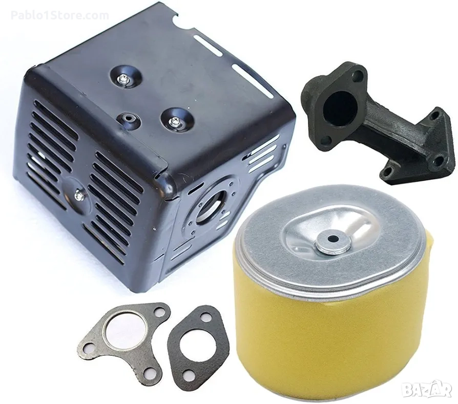 Ауспухов комплект с изпускателна тръба и въздушен филтър, съвместим с двиг, снимка 1