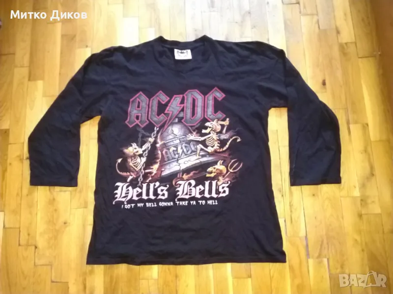 ACDC Bells Bells I got my=== тениска дълъг ръкав  размер Л, снимка 1
