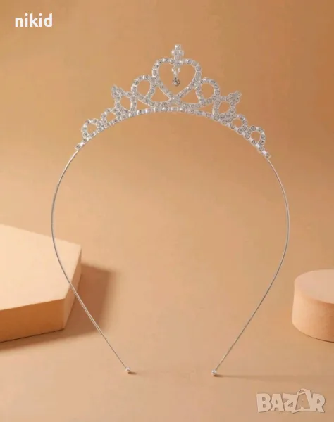 Принцеска детска дамска корона диадема за коса глава , снимка 1