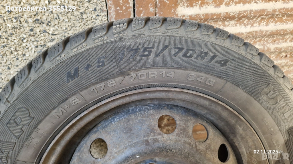 Джанти 14 със зимни гуми Good Year Ultra Grip 5 - за Опел Вектра Б, снимка 1