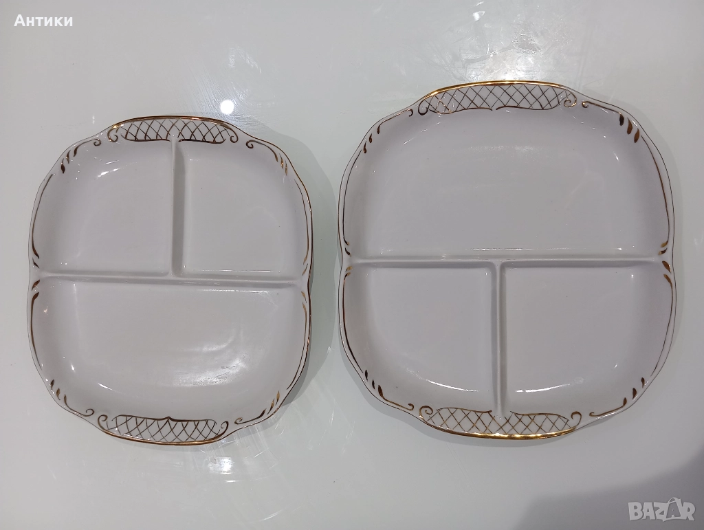 Порцеланови плата за сервиране маркирани, снимка 1