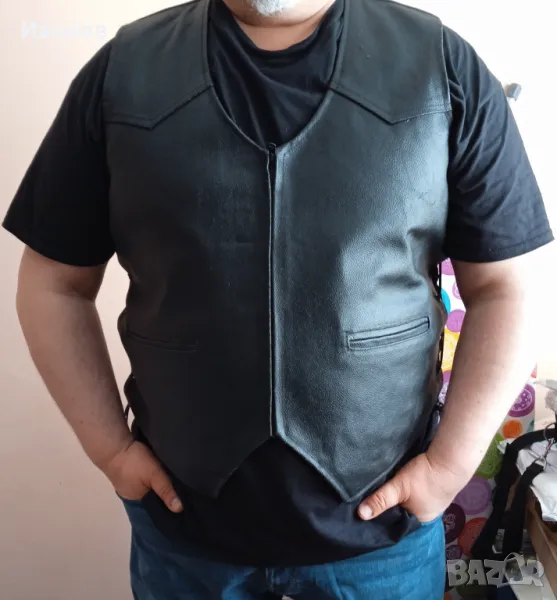 Кожен елек, снимка 1