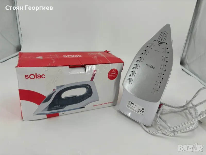 Чисто нова парна ютия SOLAC 2200w, снимка 1