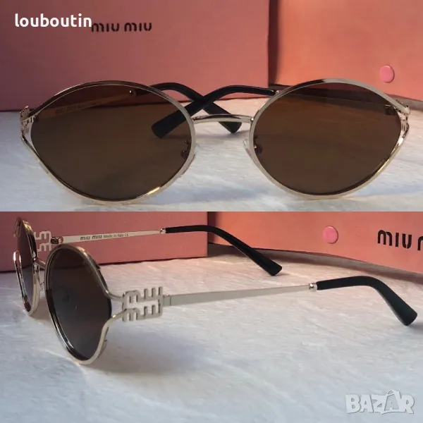 Miu 2024 дамски слънчеви очила елипса овални кръгли 4 цвята, снимка 1