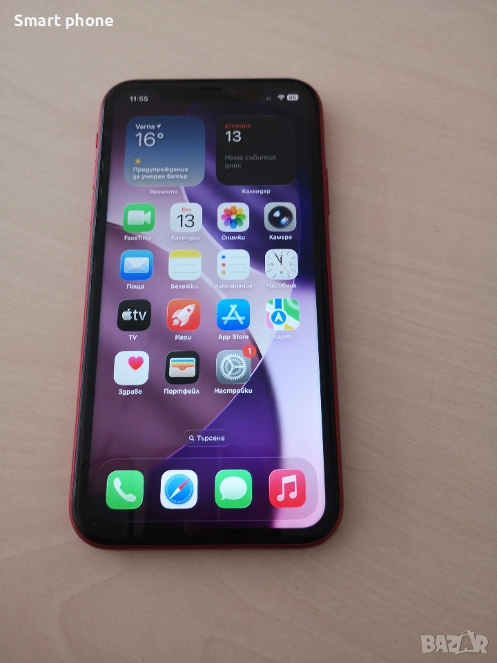 iPhone 11 Red/100% battery health , снимка 1