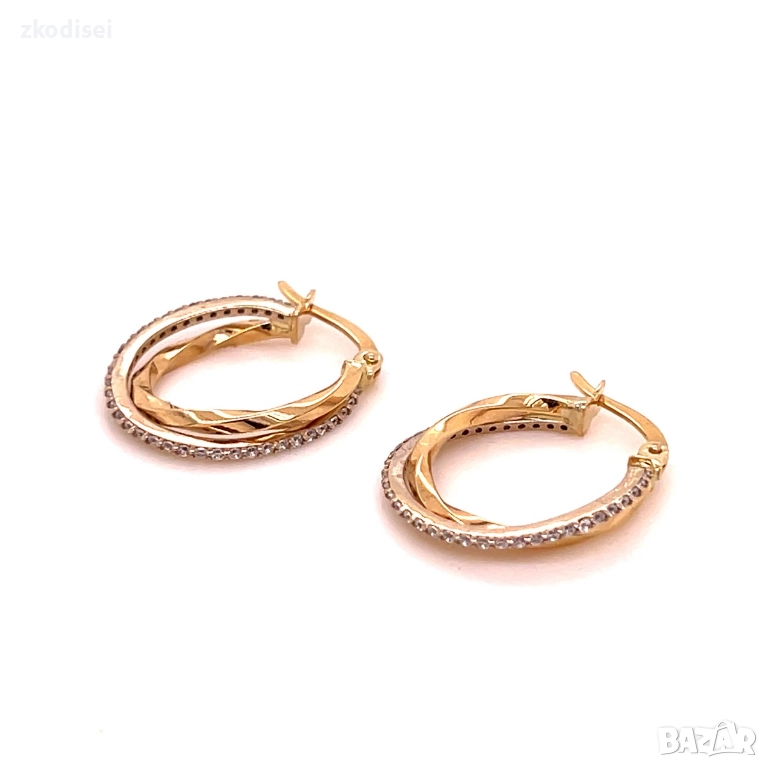 Златни обеци 2,21гр. 14кр. проба:585 модел:36362-6, снимка 1